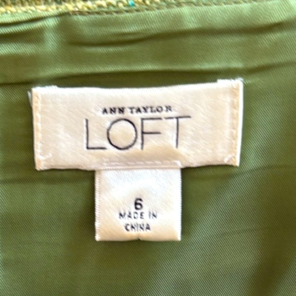 Ann Taylor LOFT 💚GREEN💚 SKIRT SIZE 6 🌟EUC🌟 - Picture 6 of 10